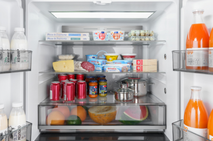 Холодильник Weissgauff WCD 590 NoFrost Inverter Premium EcoFresh Inox Glass в магазине «На диване» в Чехове  — Выгодная цена