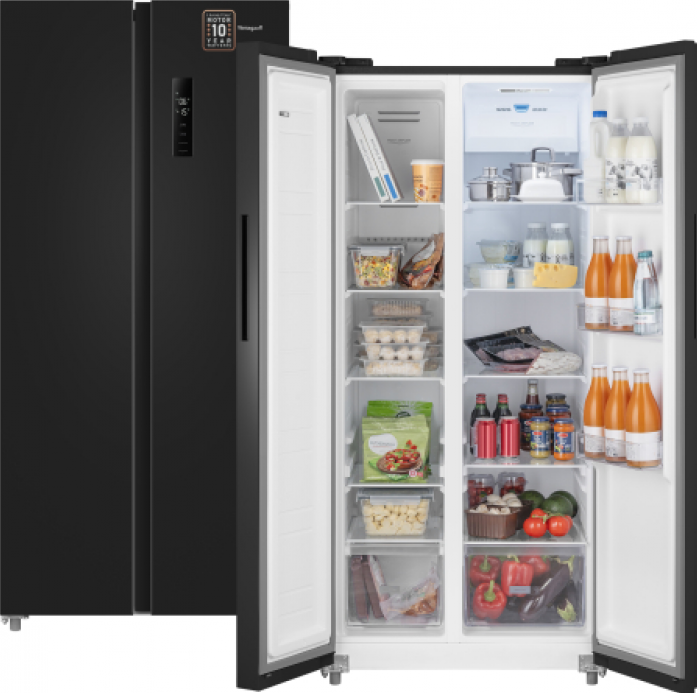 Холодильник Weissgauff WSBS 500 Inverter NoFrost Black 433 047 в магазине «На диване» в Чехове  — Выгодная цена