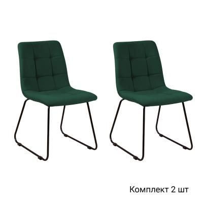 Стул Duo, комплект (2 шт), бархат зеленый 19