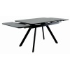 Стол Arthur раскладной 120-184x80x75см, керамогранит чёрный мрамор Greys Black, чёрный в магазине «На диване» в Чехове  — Выгодная цена
