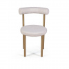 Стул Бигги, букле Turin ivory / опоры золото