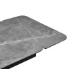 Стол Arthur раскладной 120-184x80x75см, керамогранит серый мрамор Greys Grey, чёрный в магазине «На диване» в Чехове  — Выгодная цена