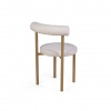 Стул Бигги, букле Turin ivory / опоры золото