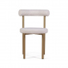 Стул Бигги, букле Turin ivory / опоры золото